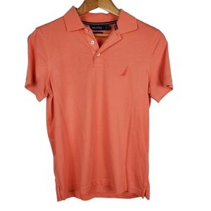Nautica Men's Polo Shirt. Coral. SMALL. D0054